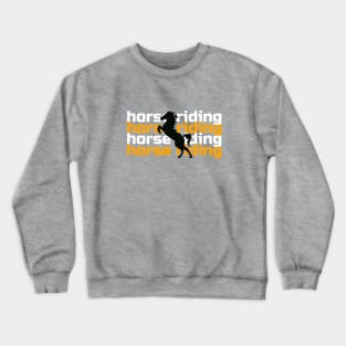 horse riding design Crewneck Sweatshirt